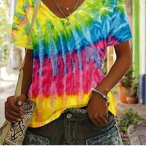 Vibrant Tie-Dye Women's Top